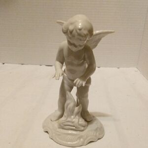 Dresden Porcelain Angel Figurine 1960